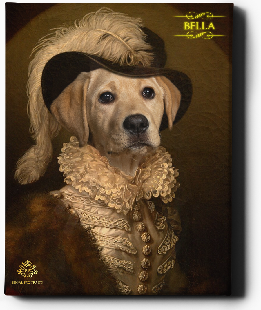 THE SOCIALITE II | CUSTOM PET PORTRAIT | REGAL PAWTRAITS - Regal Pawtraits