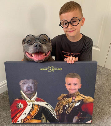 THE ROYAL BROTHERS | CUSTOM PET PORTRAIT | REGAL PAWTRAITS - Regal Pawtraits