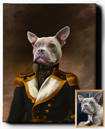 The Royal Admiral | Custom Pet Portrait | Custom Royal Portraits - Regal Pawtraits