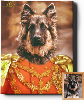 THE PRINCE | CUSTOM PET PORTRAIT | REGAL PAWTRAITS - Regal Pawtraits