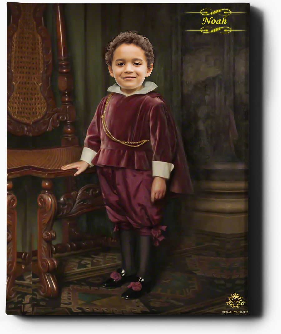 Little Lord IV | Custom Royal Portraits | Custom Gift for Him - Regal Pawtraits