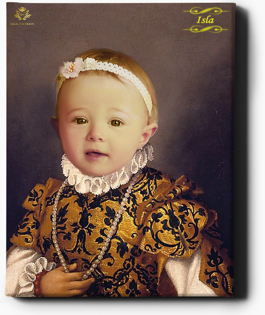 Regal Toddler II | Custom Royal Portraits | Custom Gift for Kids - Regal Pawtraits